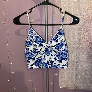 Floral Crop Tank